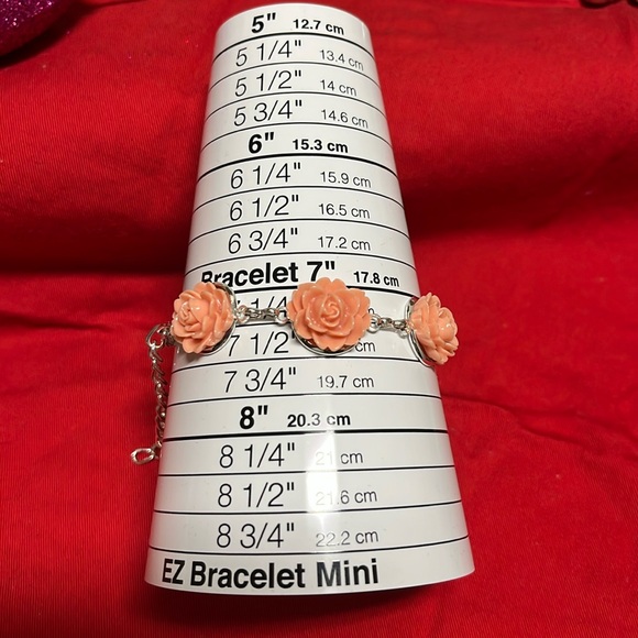Peony /Rose Bracelet & Earrings Set Special NWOT - Picture 6 of 8